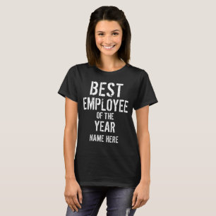 PERSONALIZED T-Shirt VOOR WERKNEMER VAN HET JAAR