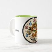 Personalized Tanuki Mug | Custom Name & Message Ja (Devant gauche)