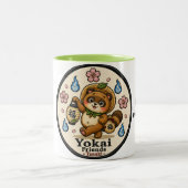 Personalized Tanuki Mug | Custom Name & Message Ja (Centre)
