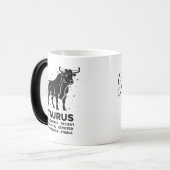 "Personalized Taurus Zodiac sign Name and traits" Magische Mok (Voorkant links)