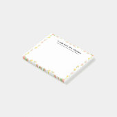 Personalized Teacher Appreciation Floral spring Post-it® Notes (Schuin)