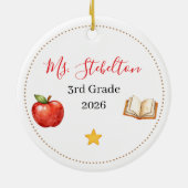 Personalized Teacher Appreciation Ornament (Achterkant)