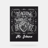 Personalized Teacher Gift Poster – Classroom Decor (Voorkant)
