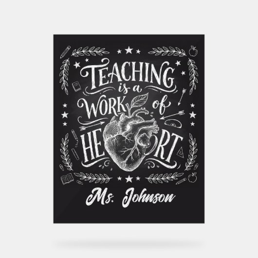 Personalized Teacher Gift Poster – Classroom Decor (Recto)