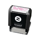 Personalized Teacher LOVES This Stamp Zelfinktende Stempel (Product)
