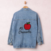 Personalized Teacher Name Red Apple Quarter (Hangar)