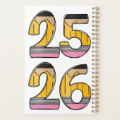 Personalized Teacher Planner – Pencil Initial (Dos)