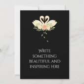 Personalized Teal & Coral Floral Invitation (Dos)