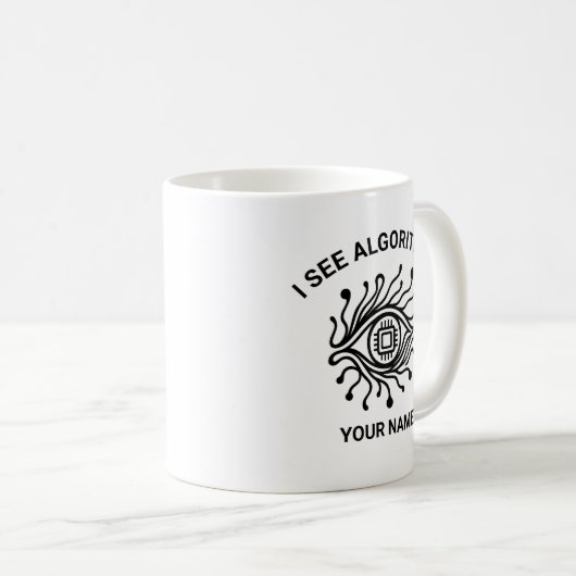 Personalized Tech Mug with Custom Text (Devant droit)