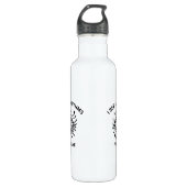 Personalized Tech Water Bottle with Custom Text Waterfles (Voorkant)