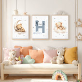 Personalized Teddy Bear Custom Name Nursery