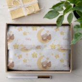Personalized Teddy Bear Moon Baby Shower Tissuepapier (Geschenk)