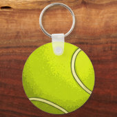 Personalized Tennis Ball Keychain with Initials (Achterkant)