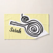 Personalized tennis sports hand towel for players (Serviette à main)