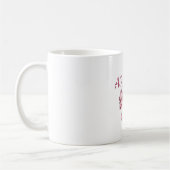 Personalized  text Pink Bow Mug  (Gauche)