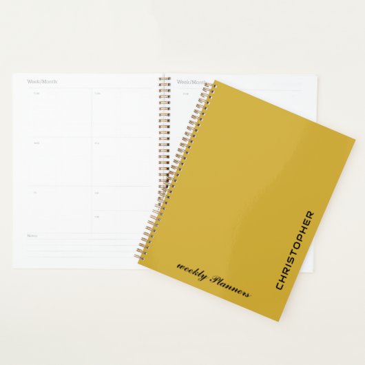 Personalized Text Planner Elegant Custom (Devant avec enveloppe)