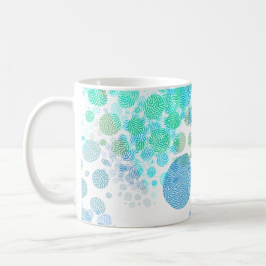 Personalized Textured Polka Dot Koffiemok (Links)