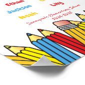 Personalized thank you gift for the teacher  poster (Hoek)