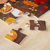 Personalized Thanksgiving Child Name Puzzle  (Côté)