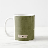 Personalized "The End" Moss Green Mug  (Gauche)