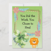 Personalized Therapist Client Green Eucalyptus  Bedankkaart (Voorkant)