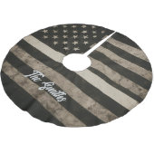 Personalized Thin White Line EMS Kerstboom Rok (Gekanteld)