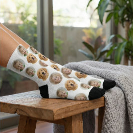 Personalized Three-Photo Face Socks | Custom Gift Sokken