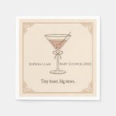 Personalized Tiny Toast Big News Servet (Voorkant)