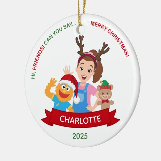 Personalized Toddler Ornament, Ms. Rachel Ornament (Links)