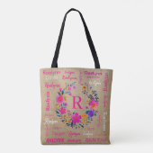 Personalized Tote Add Your Name  Draagtas (Achterkant)