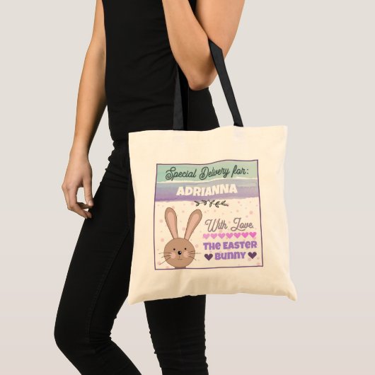 Personalized Tote Bag from Easter Bunny (Devant (produit))
