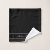 Personalized Towel Set, Elegant White, Classic (Gant de toilette)