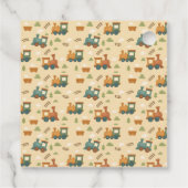 Personalized Train Birthday Thank You Bedankjes Labels (Achterkant)