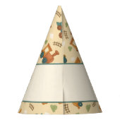 Personalized Train Kid Birthday Feesthoedjes (Achterkant)