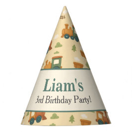 Personalized Train Kid Birthday  Feesthoedjes
