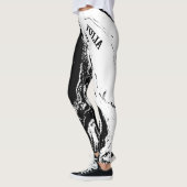 Personalized Trendy Abstract Design Leggings (Gauche)
