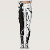 Personalized Trendy Abstract Design Leggings (Devant)