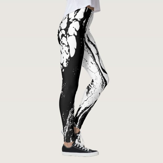 Personalized Trendy Abstract Design Leggings (Droite)