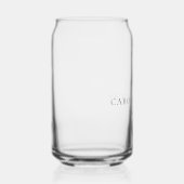 Personalized Tropical Wedding Destination Weekend Blikvorm Glas (Links)