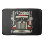 Personalized Trucking 18 Wheeler BIG RIG Trucker Badmat (Voorkant)