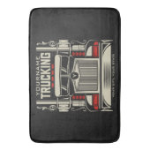 Personalized Trucking 18 Wheeler BIG RIG Trucker Badmat (Voorkant Verticaal)
