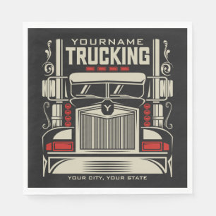 Personalized Trucking 18 Wheeler BIG RIG Trucker Servet