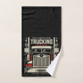 Personalized Trucking 18 Wheeler BIG Trucker (Serviette à main)