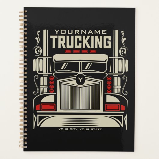 Personalized Trucking 18 Wheeler BIG Trucker (Devant)