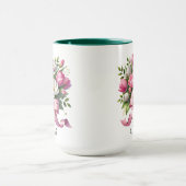 Personalized Tulip Floral Name Mug (Centre)