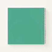 Personalized Turquoise Dream Journal Notebook Notitieboek (Achterkant)