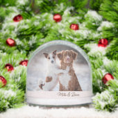 Personalized two dogs photo two names (Noël)