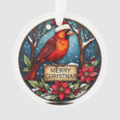 Personalized Two-Sided Cardinal Ornament (voorkant)