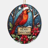 Personalized Two-Sided Cardinal Ornament (Links)