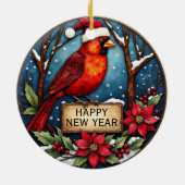 Personalized Two-Sided Cardinal Ornament (Achterkant)